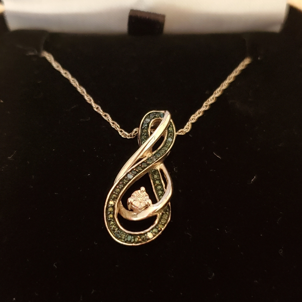 Sapphire and Diamond Necklace